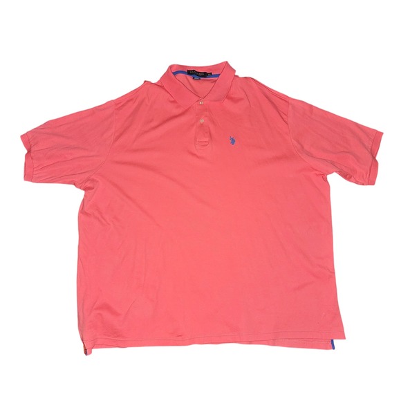 4XL U.S. POLO ASSN. Luxury Feel Polo Shirt Short Sleeve Casual Big &‎ Tall - Picture 2 of 4